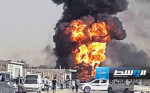 «السلامة الوطنية» توضح سبب حريق محطة وقود بنغازي