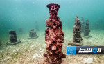 منحوتات فنية تحت الماء لحماية الشعاب المرجانية في كولومبيا
