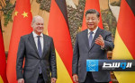 المستشار الألماني يجرى محادثات تجارية صعبة في الصين