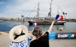 شعلة الألعاب الأولمبية باريس 2024 تبحر نحو فرنسا على متن السفينة بيليم