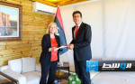 سفيرة السويد الجديدة لدى ليبيا تقدم نسخة من أوراق اعتمادها