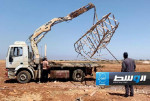 تركيب أبراج كهرباء جديدة بخط «سيدي منصور - بودجاجة» في بنغازي