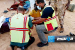 حكومة حماد: «إسعاف الكفرة» ينقذ مصابين في انقلاب سيارة نازحين سودانيين (صور)