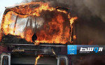 9 قتلى في احتراق حافلة تقل مسافرين وسط اليمن