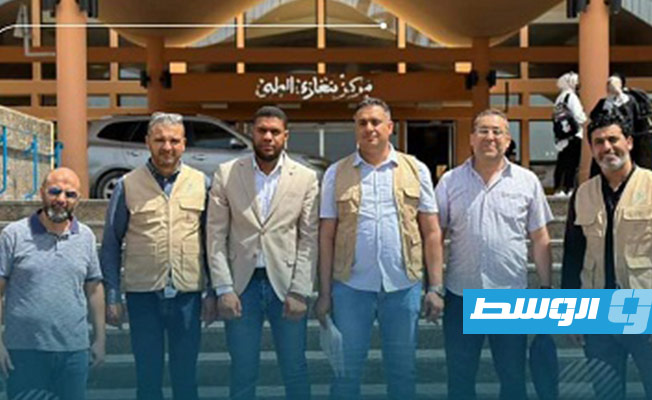 فريق من جهاز دعم وتطوير الخدمات العلاجية يصل بنغازي