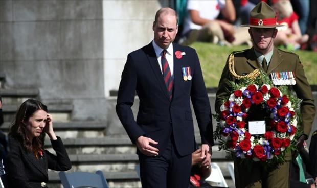 الأمير وليام في نيوزيلندا بمناسبة «يوم أنزاك»