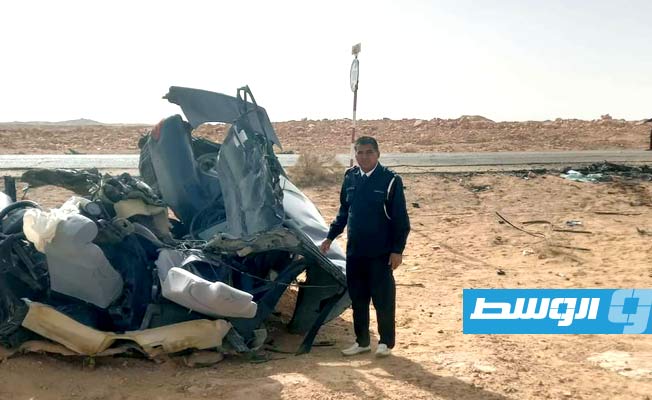 وفاة 7 شبان في حادث سير على الطريق الرابط بين براك والشويرف