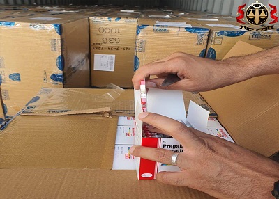ضبط أقراص تحتوي على مادة «بريجابالين» في ميناء بنغازي البحري (صفحة مكتب النائب العام على فيسبوك)
