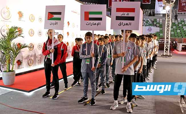 جانب من انطلاق البطولة العربية لـ«المواي تاي» في طرابلس، الثلاثاء 22 أغسطس 2023 (حكومة الوحدة الوطنية الموقتة)