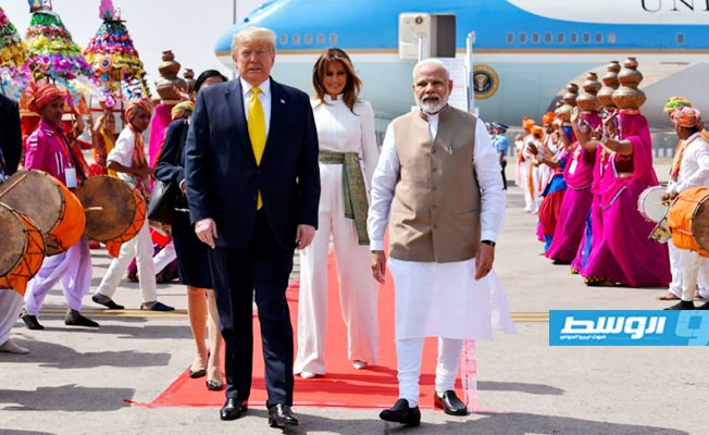 استقبال حافل لترامب في زيارته الهند