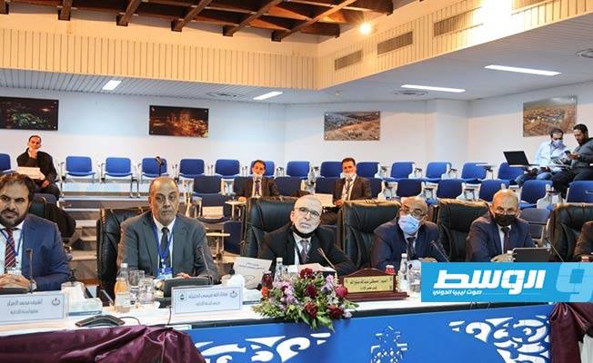 انعقاد اجتماع الجمعية العمومية لشركة الخليج العربي للنفط «أجوكو»، 22 ديسمبر 2020. (مؤسسة النفط)