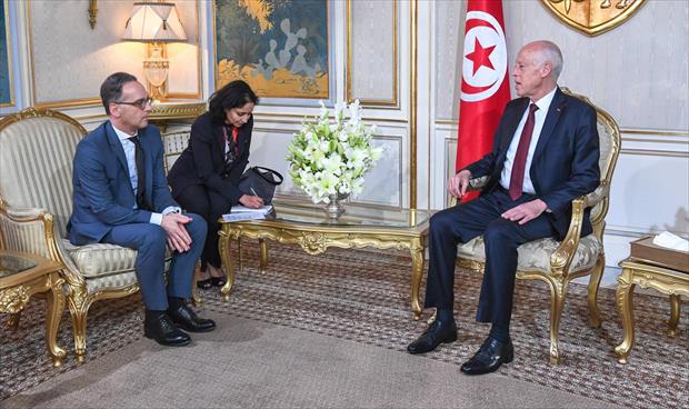 خلال لقائه قيس سعيد.. ماس يدعو تونس إلى «إطلاق لجنة المتابعة الدولية لمؤتمر برلين»