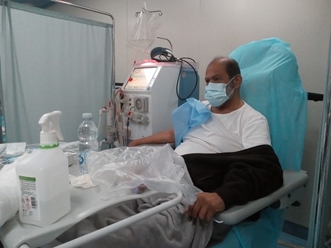 عمليات غسيل الكلى للمرضى, 4 أبريل 2020 (مستشفى طرابلس الجامعي)