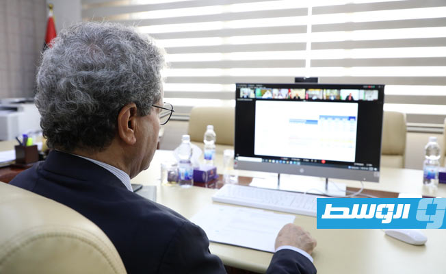 عون في اجتماع افتراضي مع وزراء «أوبك». (وزارة النفط)