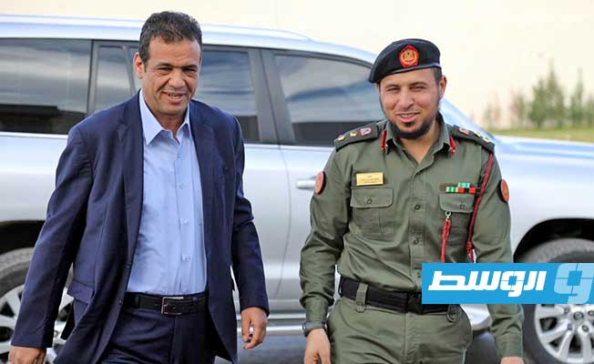 جولة أبوجناح بمعسكر التكبالي في طرابلس، الأربعاء 10 يناير 2022. (اللواء 444 قتال)