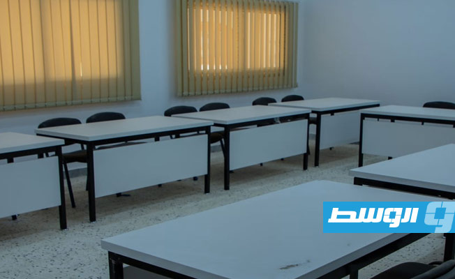 أحد معامل المدرسة النموذجية بمنطقة الكويفية في بنغازي. (بلدية بنغازي)