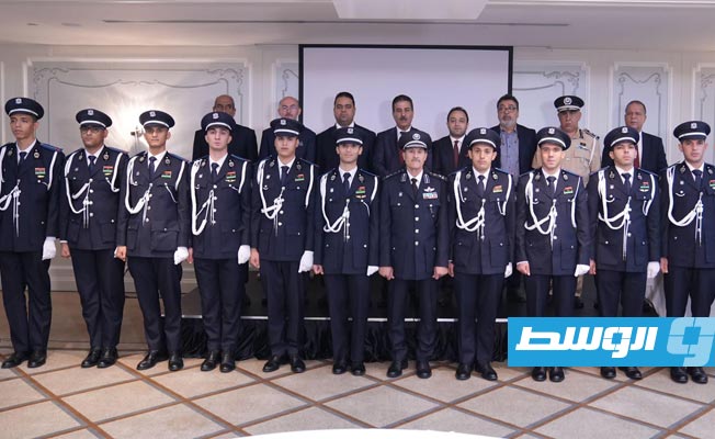جانب من المشاركين في حفل تخرج طيارين ليبيين بتركيا، 27 أغسطس 2022(وزارة الداخلية في حكومة الدبيبة)