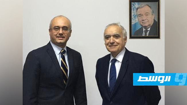 بعد انتهاء فترة عمله في ليبيا... سلامة يشكر السفير التركي على دعمه لخطة الأمم المتحدة