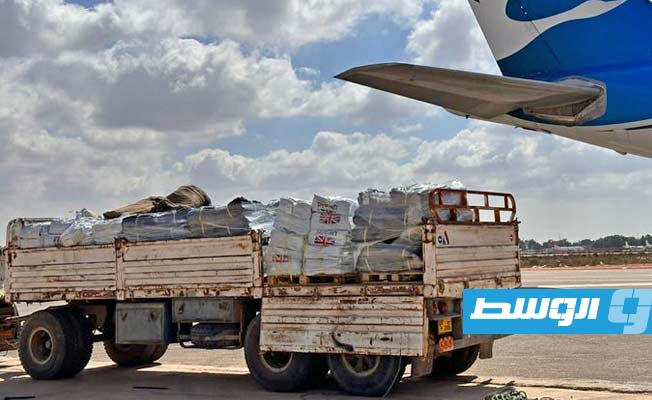 وصول مساعدات بريطانية لدعم المتضررين من الفيضانات شرق ليبيا