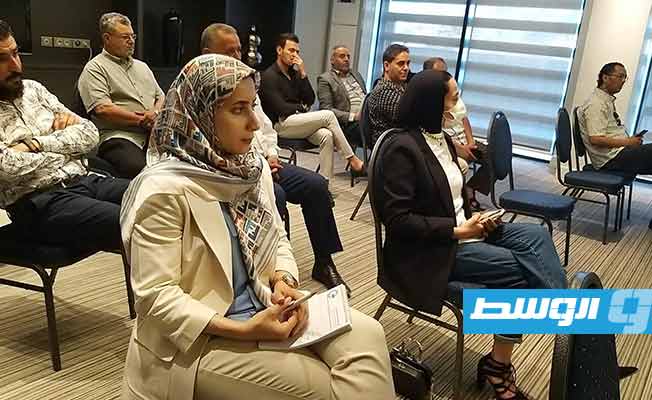 الاجتماع الأول للجنة التأسيسية لنقابة الصحفيين الليبيين في طرابلس، الأحد 19 يونيو 2022. (بوابة الوسط)