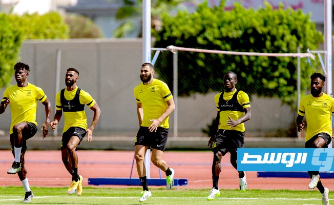 تدريب الاتحاد السعودي قبل البطولة العربية (حساب نادي الاتحاد على فيسبوك)