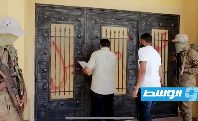 جانب من إخلاء مواقع في طرابلس من سيطرة مسلحين (جهاز الردع لمكافحة الإرهاب والجريمة المنظمة)
