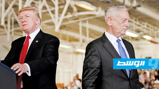 ترامب يلمح إلى احتمال مغادرة ماتيس عن وزارة الدفاع