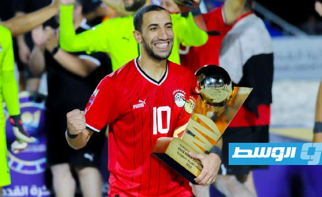 تتوج مصر بكأس العرب لكرة القدم الشاطئية. (المركز الإعلامي باتحاد كرة القدم المصري)