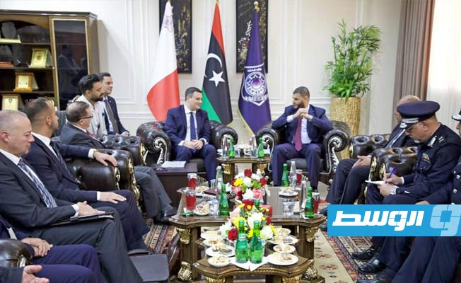 مباحثات أمنية موسعة بين ليبيا ومالطا في طرابلس
