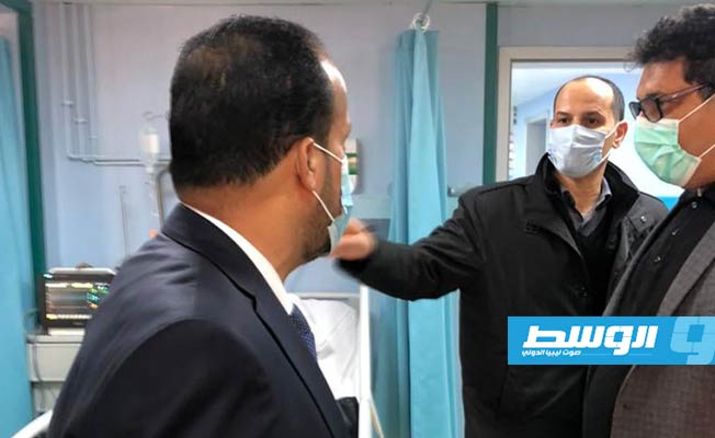 جولة وزير الصحة بمستشفى الأطفال في بنغازي. (مكتب إعلام المستشفى)