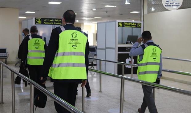 وفد مصري يزور مطار بنينا الدولي، 2 يونيو 2021. (مصلحة المطارات)