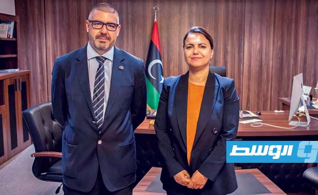 المنقوش تناقش مع السفير الأوروبي ترتيبات زيارة بوريل إلى ليبيا