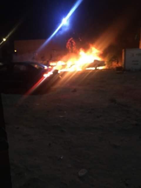 صور لوقائع سقوط صواريخ غراد على أحياء سكنية في طرابلس تداولها ناشطون عبر موقع «فيسبوك».
