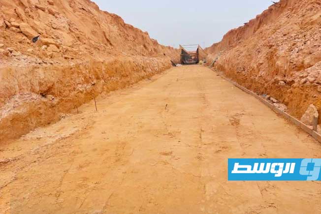 Field work continues on the stormwater drainage line in the Bivi area of Tripoli