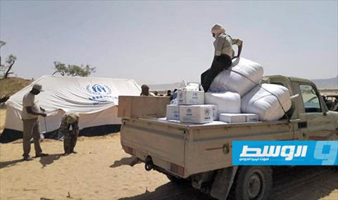 هيئة الإغاثة تدشن مخيما للنازحين من «الشركة الصينية» في غات