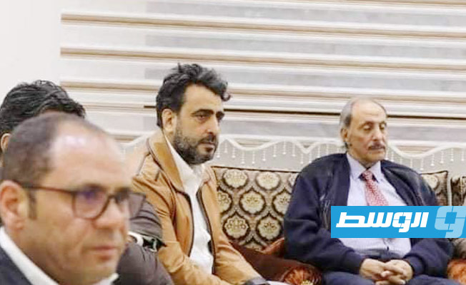رئيس مجلس النواب المستشار عقيلة صالح يستقبل رئيس الحكومة المكلفة فتحي باشاغا. (صفحة الحكومة المكلفة على فيسبوك)