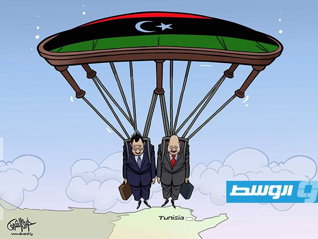 كاركاتير خيري - انعقاد ملتقى الحوار السياسي الليبي في تونس