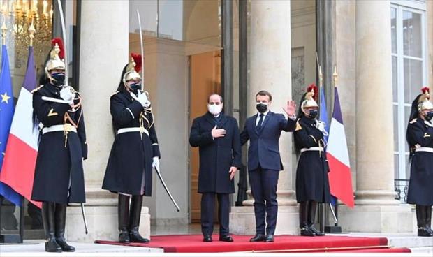 بيان رئاسي: توافق مصري - فرنسي على تضافر الجهود لتسوية «شاملة» في ليبيا