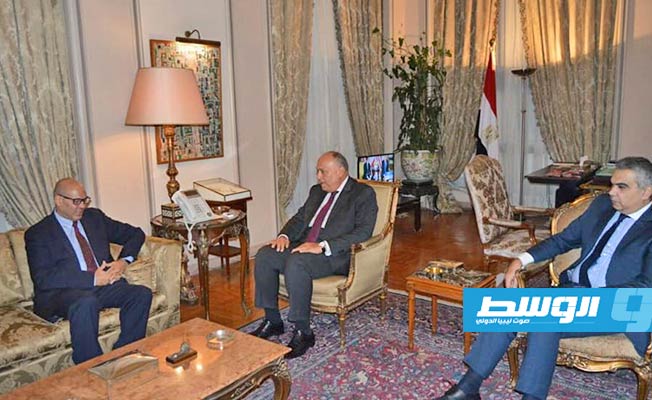 وزير الخارجية المصري يستقبل فتحي المجبري «نائب رئيس المجلس الرئاسي»