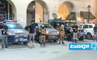 دوريات أمنية منتشرة لتأمين العاصمة طرابلس، 18 أغسطس 2023 (وزارة الداخلية على فيسبوك)