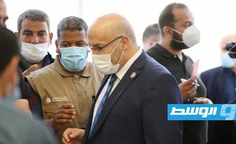 انطلاق الحملة الوطنية للتطعيم ضد فيروس كورونا في بلدية طرابلس, 17 أبريل 2021. (المركز الوطني لمكافحة الأمراض)