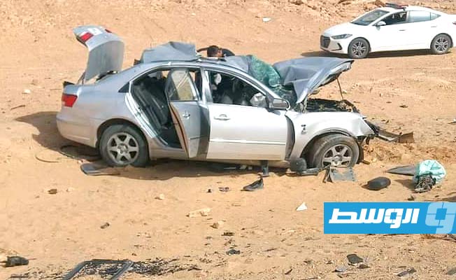 المنقوش تعزي في ضحايا حادث الطريق بين براك والشويرف