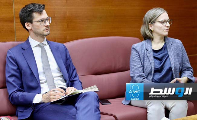 لقاء أبوجناح مع السفير النمساوية والملحق التجاري بالسفارة، الثلاثاء 30 أبريل 2024. (وزارة الصحة)