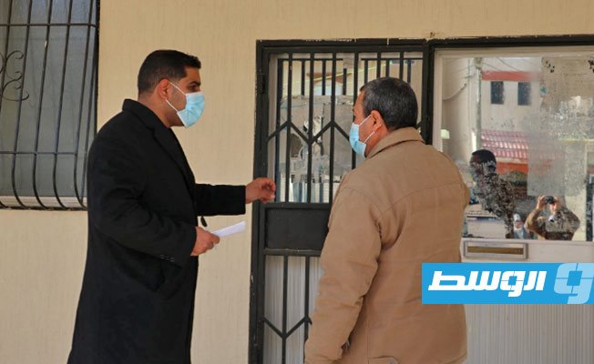 مدير إدارة الخدمات الصحية بنغازي يتفقد المركزين الصحيين «شبنة» و«سيدي يونس»، 12 ديسمبر 2020. (إدارة الخدمات الصحية بنغازي)