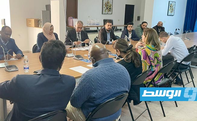لقاء وليامز في طرابلس مع مجموعة من الشخصيات السياسية الليبية، 26 فبراير 2022. (حساب وليامز على تويتر)