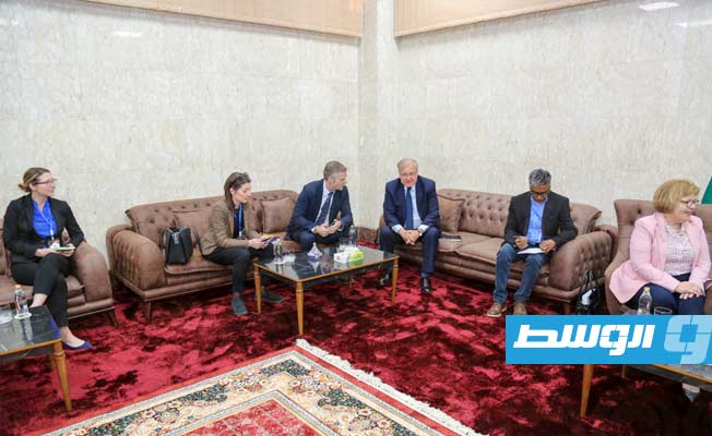 لقاء عقيلة صالح مع مساعدة وزير الخارجية الأميركي لشؤون الشرق الأوسط باربرا ليف، الإثنين 20 مارس 2023. (مجلس النواب)