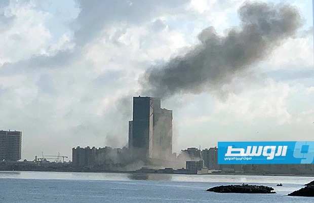 صورة متداولة للانفجار الذي هز وسط طرابلس صباح الجمعة، 27 سبتمبر 2019. (الإنترنت)