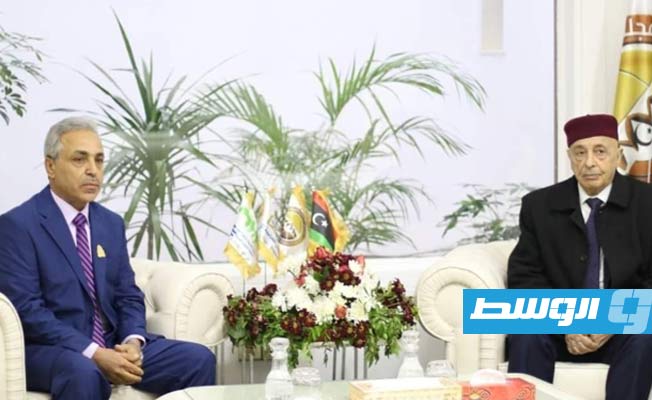 عقيلة صالح يبحث مع رئيس ديوان المحاسبة بالبيضاء «تقييم أداء حكومة الوحدة الوطنية»