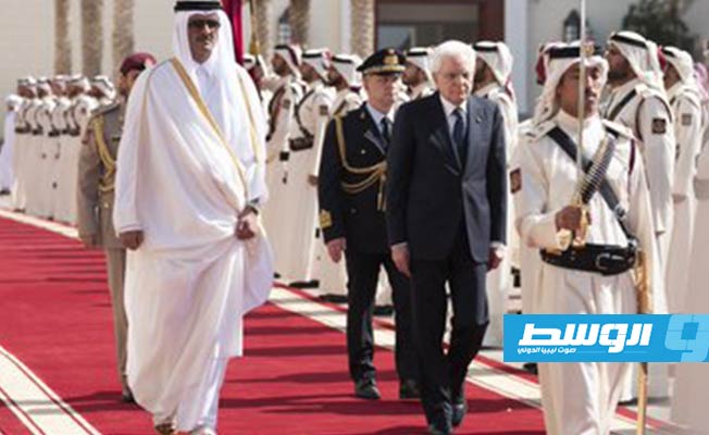 الرئيس الإيطالي يناقش مع أمير قطر الوضع في ليبيا ومخرجات مؤتمر برلين