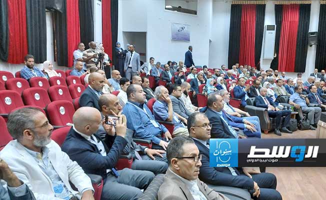 جانب من مؤتمر التنوع الاقتصادي في معهد تقنيات الفنون بزاوية الدهماني في طرابلس، السبت 29 يونيو 2024 (بوابة الوسط)